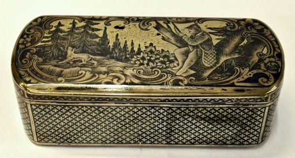 TABACCHIERA , VIENNA SEC. XIX  - Asta ANTIQUARIATO, COLLEZIONISMO E GIOIELLI - Poggio Bracciolini Casa d'Aste
