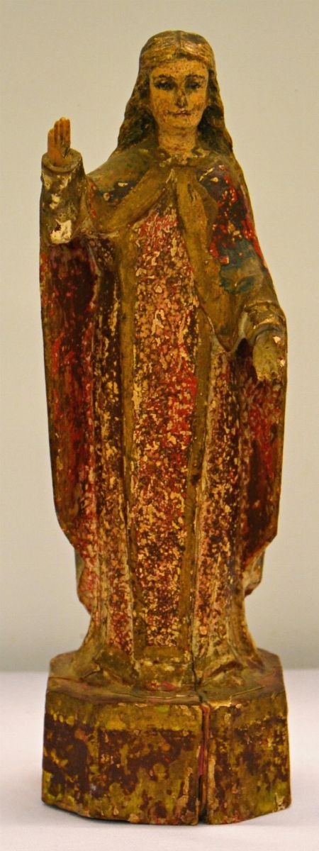 Scultura, sec. XVIII, in legno policromo,