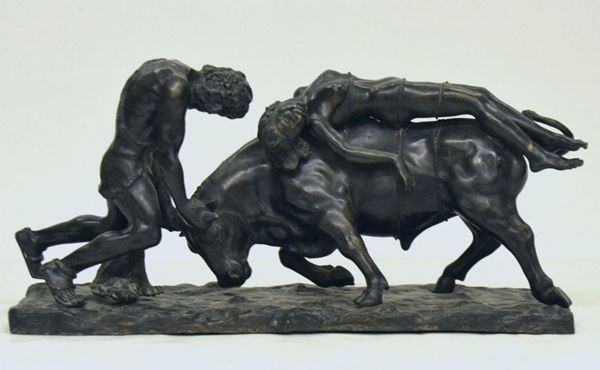 Scultura, sec. XX, in bronzo, raffigurante