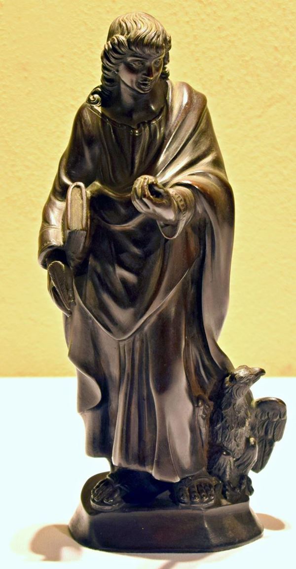 Scultura, sec. XIX, in bronzo, raffigurante  - Asta ANTIQUARIATO, COLLEZIONISMO E GIOIELLI - Poggio Bracciolini Casa d'Aste