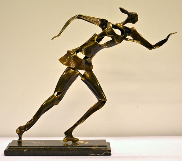 Scultura, sec. XX, in bronzo, raffigurante
