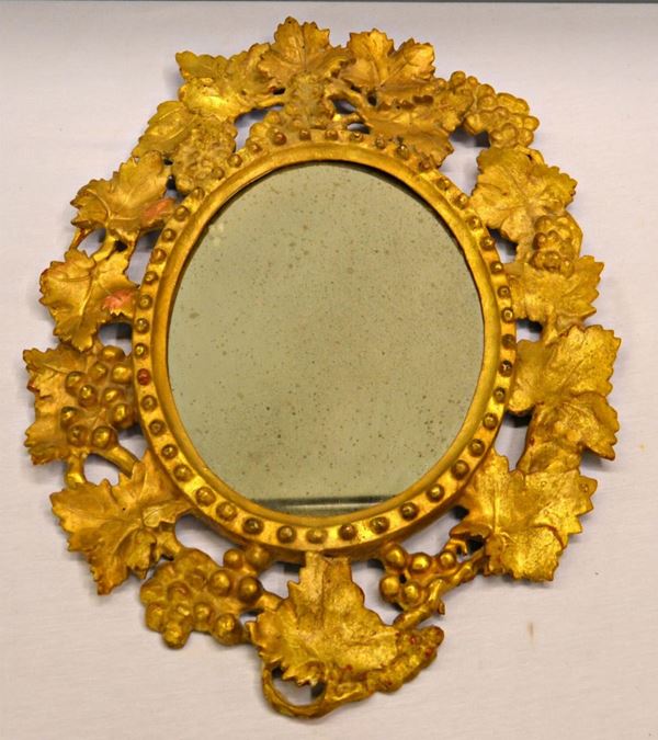 Specchiera, sec. XIX, entro cornice in legno  - Asta ANTIQUARIATO, COLLEZIONISMO E GIOIELLI - Poggio Bracciolini Casa d'Aste