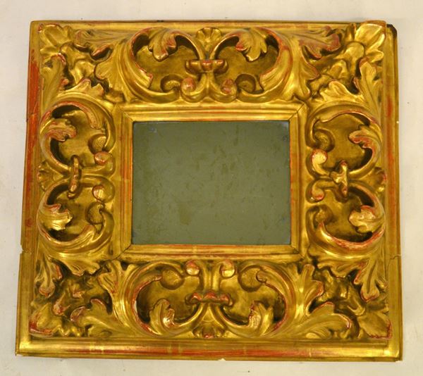 Specchiera, fine sec. XIX, entro cornice