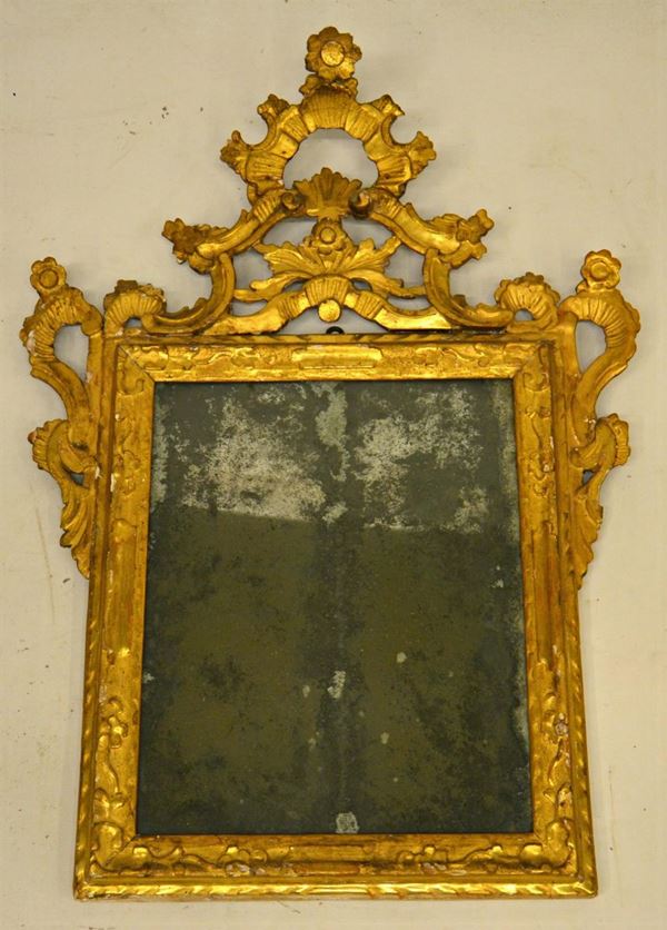 Specchiera, sec. XVIII, entro cornice