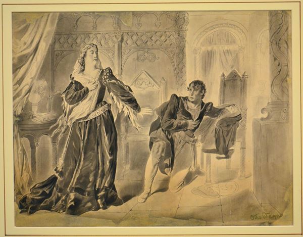Scuola del sec. XX  - Asta ANTIQUARIATO, COLLEZIONISMO E GIOIELLI - Poggio Bracciolini Casa d'Aste