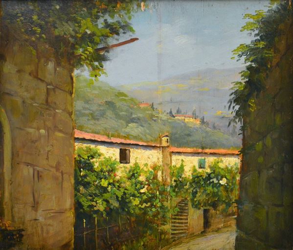 Scuola italiana, inizi sec. XX  - Asta ANTIQUARIATO, COLLEZIONISMO E GIOIELLI - Poggio Bracciolini Casa d'Aste