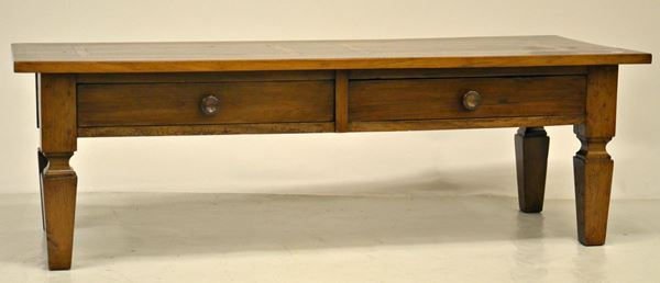 Tavolino da fumo, inizi sec. XX, in rovere