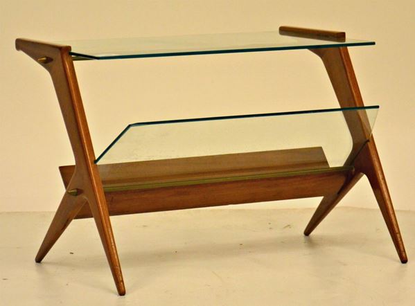 Portariviste, anni 80, in legno lastronato,