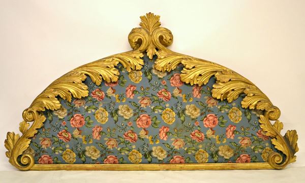 Testata di letto, sec. XIX, in legno laccato  - Asta ANTIQUARIATO, COLLEZIONISMO E GIOIELLI - Poggio Bracciolini Casa d'Aste