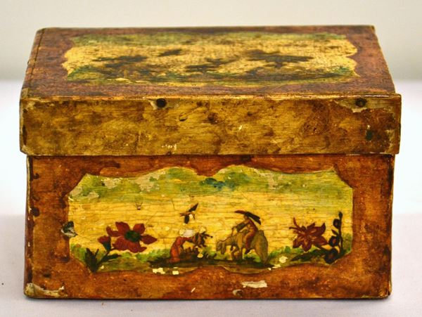 Scatola, Veneto, sec. XVIII, in legno laccato
