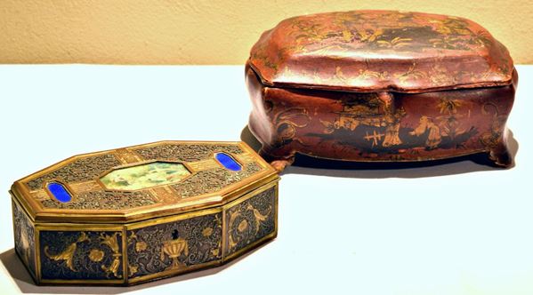 Scatola, Venezia, sec. XIX, in legno laccato