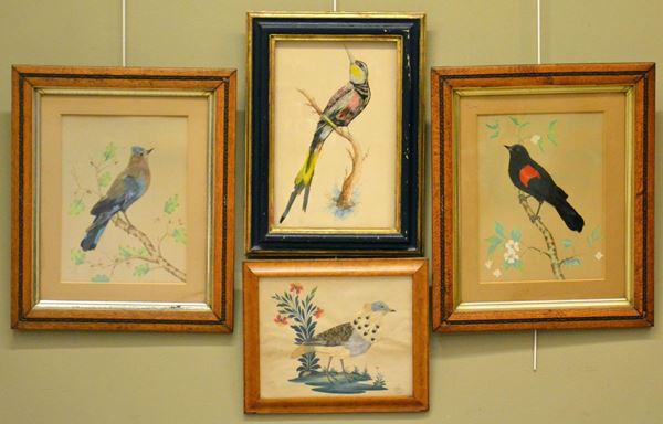Quattro decorazioni, sec. XX, raffiguranti