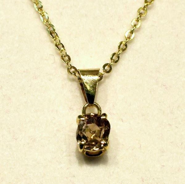 COLLANA PUNTO LUCE , IN ORO GIALLO E
