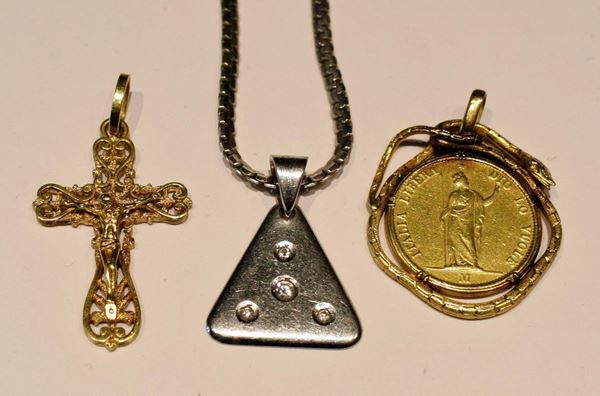 COLLANA IN ORO BIANCO E DIAMANTI