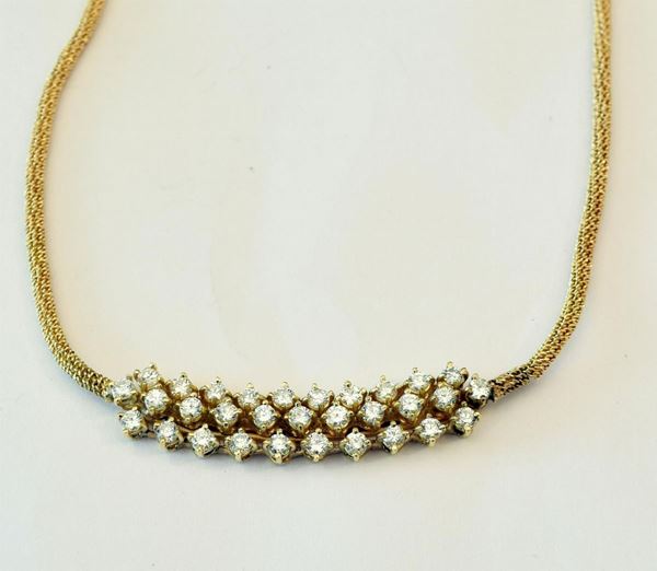 COLLANA IN ORO GIALLO E DIAMANTI