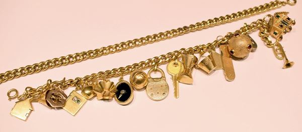 DUE BRACCIALI IN ORO GIALLO