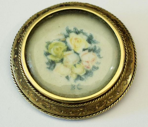 SPILLA IN ORO GIALLO