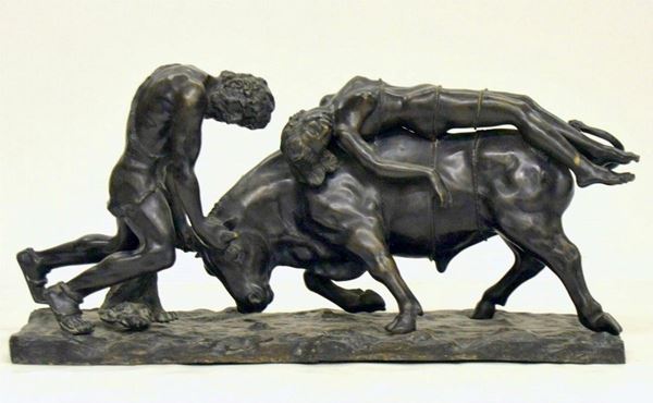 Scultura, sec. XX, in bronzo, raffigurante