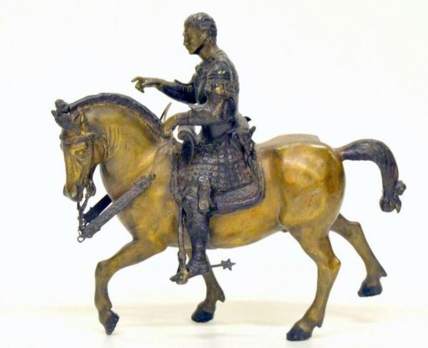 Scultura, sec. XX, in bronzo, raffigurante