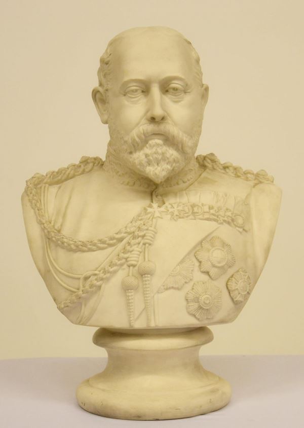 Busto, inizi sec. XX, in bisquit,  - Asta GIOIELLI, ARGENTI, ARREDI E DIPINTI DAL XVII AL XX SECOLO - Poggio Bracciolini Casa d'Aste