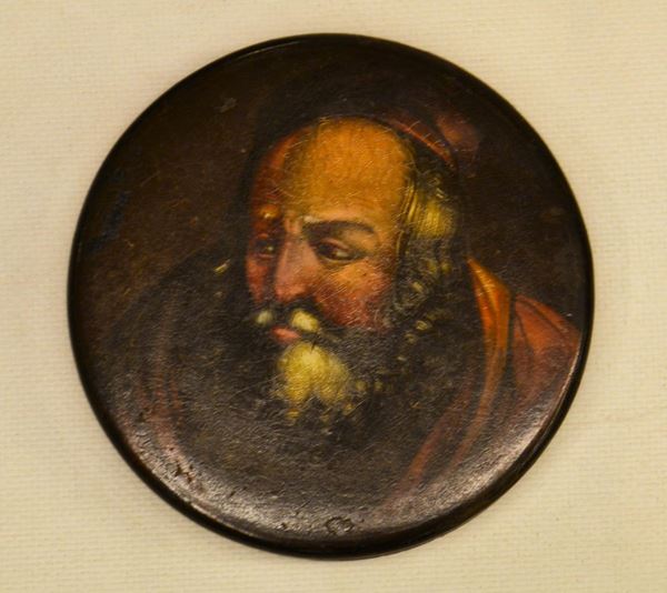 Scatolina, sec. XIX, in legno decorato