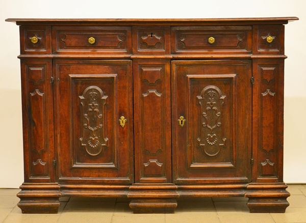 Credenza, Emilia, sec. XVII, in legno