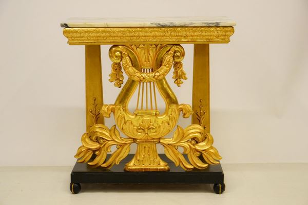 Consolle, Scandinavia, sec. XIX, in legno