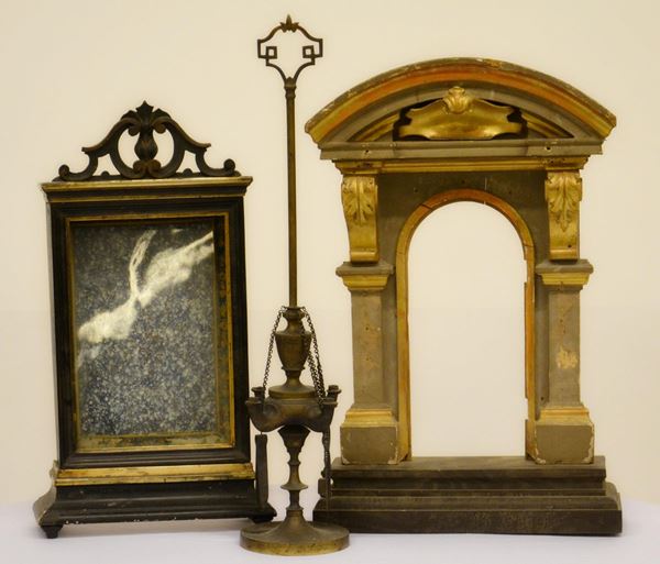 Teca, inizi sec. XX, in legno laccato