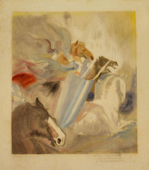 Scuola del sec. XX  - Asta GIOIELLI, ARGENTI, ARREDI E DIPINTI DAL XVII AL XX SECOLO - Poggio Bracciolini Casa d'Aste