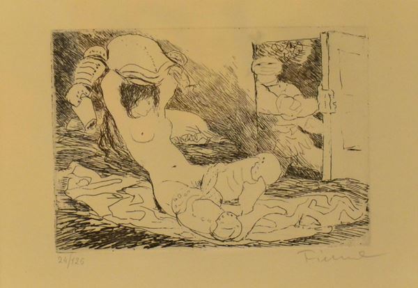 Salvatore Fiume  - Asta GIOIELLI, ARGENTI, ARREDI E DIPINTI DAL XVII AL XX SECOLO - Poggio Bracciolini Casa d'Aste