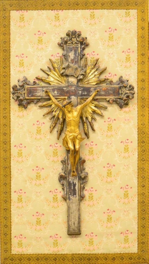 Scultura, sec. XVIII, in legno dorato e