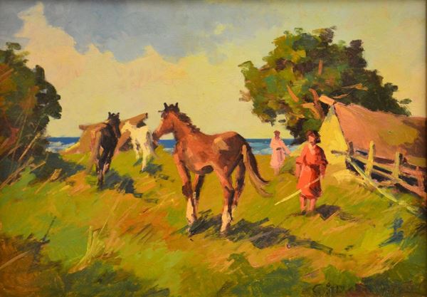 Carlo Domenici  - Asta GIOIELLI, ARGENTI, ARREDI E DIPINTI DAL XVII AL XX SECOLO - Poggio Bracciolini Casa d'Aste