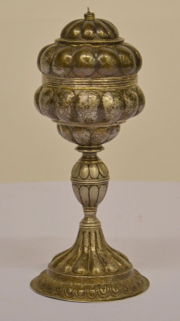 Ostensorio, sec. XIX, in argento