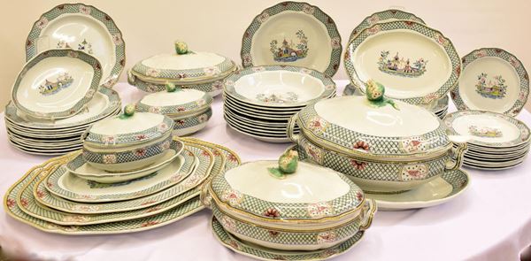 Servito di piatti, sec. XX, manifattura Wedgwood,