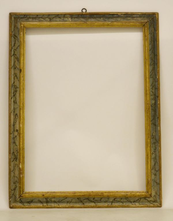 Cornice, sec. XVIII, in legno marmorizzato