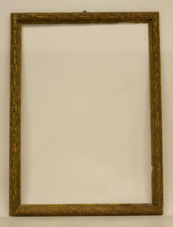 Cornice, sec. XVIII, in legno intagliato
