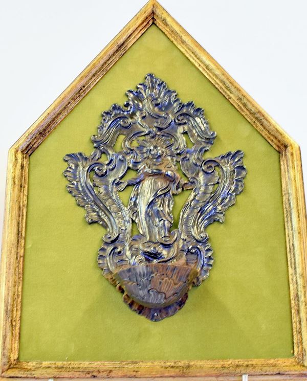 ACQUASANTIERA , SEC. XVIII                                                  - Asta GIOIELLI, DIPINTI, ARREDI E OGGETTI D'ARTE - Poggio Bracciolini Casa d'Aste