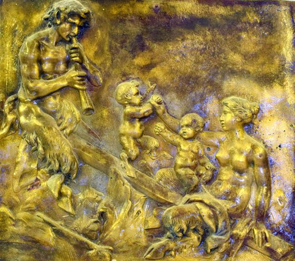 Altorilievo, sec. XX, in bronzo raffigurante  - Asta GIOIELLI, DIPINTI, ARREDI E OGGETTI D'ARTE - Poggio Bracciolini Casa d'Aste