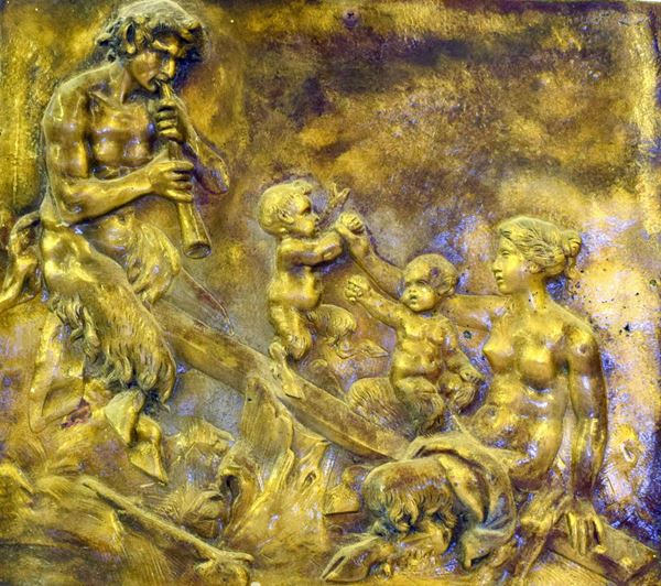 Altorilievo, sec. XX, in bronzo raffigurante