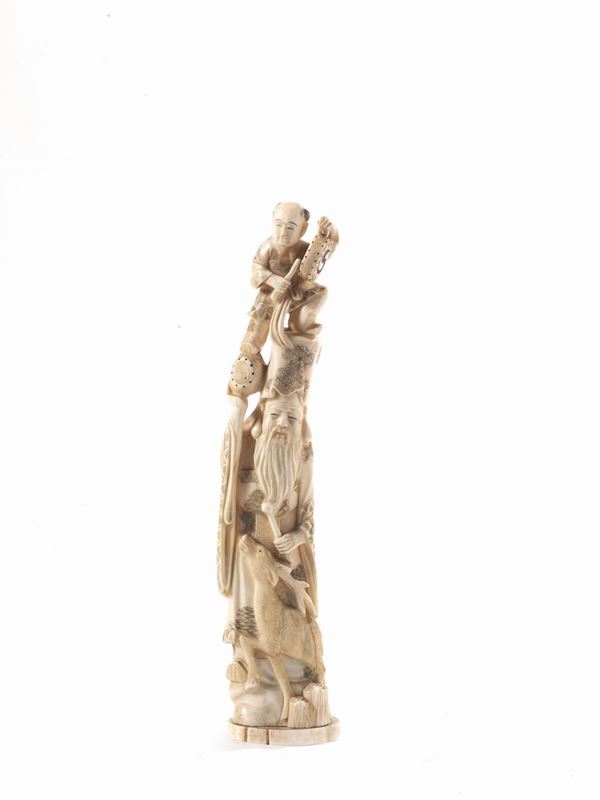 SCULTURA IN AVORIO, CINA, SEC. XIX