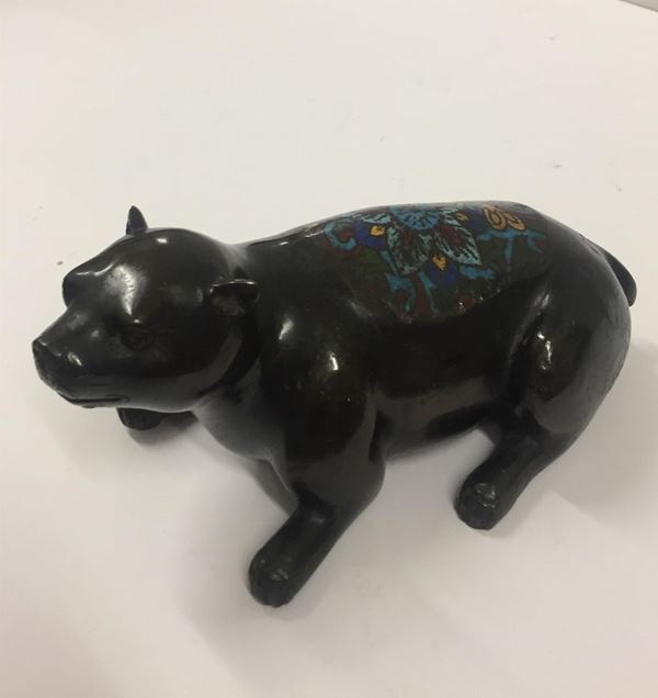 Figura in bronzo, Giappone, secc. XIX-XX