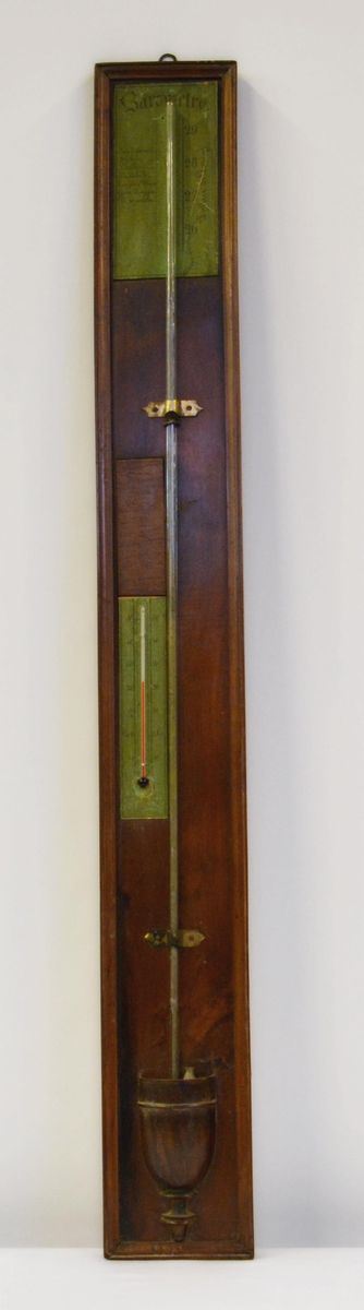 Barometro, sec. XIX, pannello
