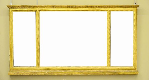 Caminiera, sec. XIX, in cornice dorata  - Asta GIOIELLI, DIPINTI, ARREDI E OGGETTI D'ARTE - Poggio Bracciolini Casa d'Aste
