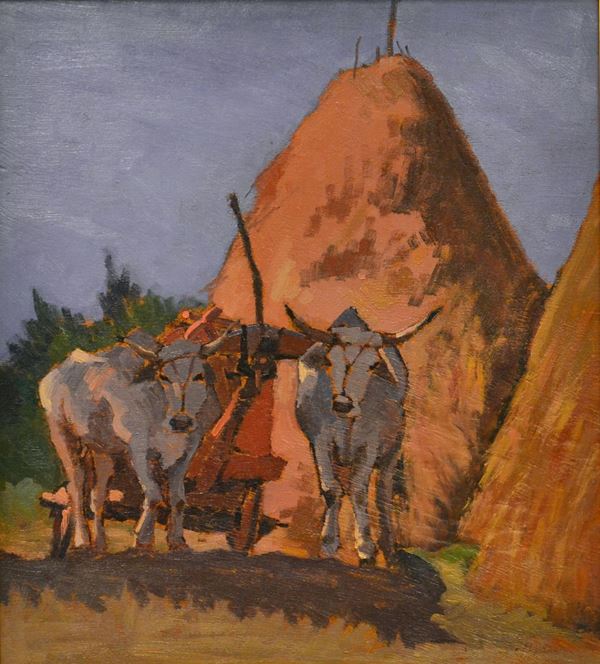 Scuola livornese, sec. XX  - Asta GIOIELLI, DIPINTI, ARREDI E OGGETTI D'ARTE - Poggio Bracciolini Casa d'Aste