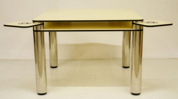 Tavolo da gioco, anni 80, piano in laminato