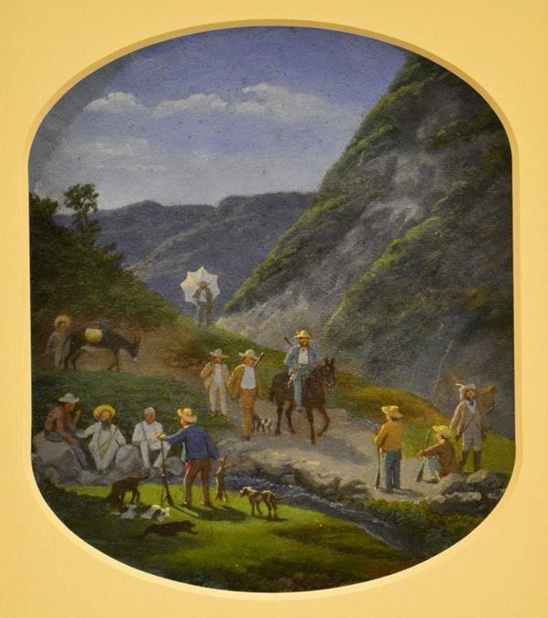 Scuola del sec. XIX  - Asta GIOIELLI, DIPINTI, ARREDI E OGGETTI D'ARTE - Poggio Bracciolini Casa d'Aste