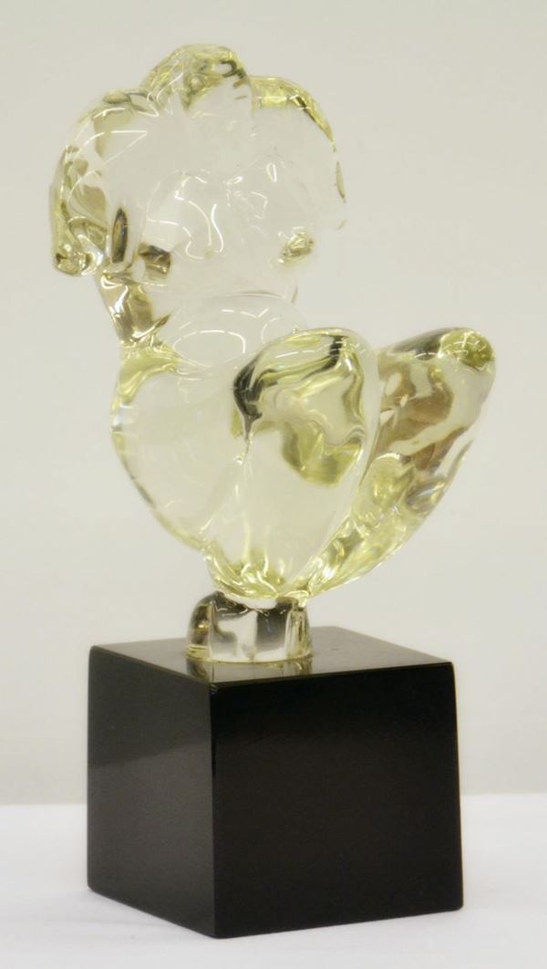 Scultura, sec. XX, in vetro di Murano,