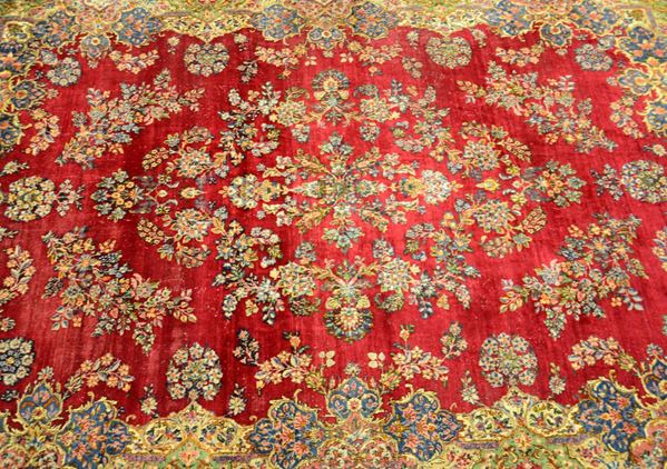 Tappeto persiano, sec. XX, fondo multicolore