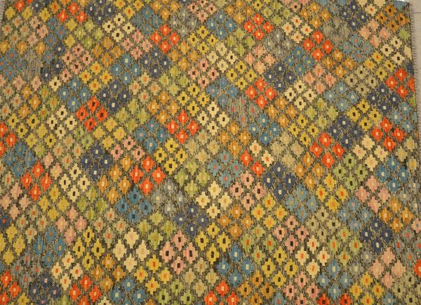Tappeto persiano Kilim, fondo multicolore