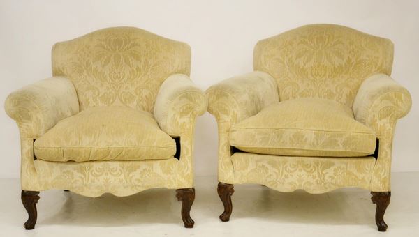 Coppia di poltrone, inizi sec. XX,